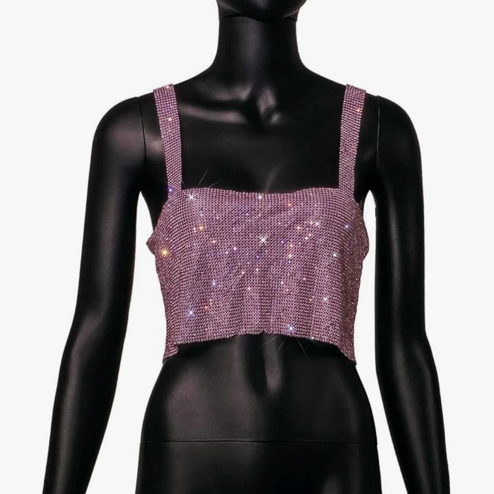 Sparkly Crystal Rhinestone Top - Picture 4 of 8